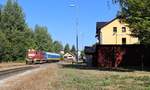 742 242-1 fuhr am 23.08.18 mit einem Messzug nach Luby u Chebu.