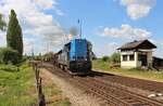 742 437-7 Mn 87601 zu sehen am 31.05.21 bei der Ausfahrt in Blatno u Jesenice.