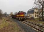 742 116-7 Mn 87301 war am 23.02.23 in Aš Richtung Cheb zu sehen.