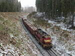 Mit Holzbeladene Eas bei der Übergabe von As nach Cheb als Mn 87301.