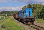 Mn 85362 aus Krupa auf dem Weg nach Rakovnik mit der 742 126 der CD Cargo.