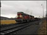 Eine schne 742 Doppeltraktion in der Nhe von Plzen bei extrem schlechtem Wetter.(27.02.2009)