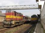 742 342-9 auf Bahnhof Liberec am 13-7-2007.