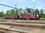 742 136-5 beim Anfahren im Bahnhof Cheb Trsnice, am 09.06.10.