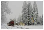 T466 2201 am Os 17109 bei der Anfahrt im Bf Horní Blatná 01.02.2014