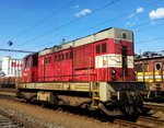 CD Cargo 742 135-7 wartet in Bf. Planá am 7.6.2016.