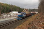 Der Mn 84069 mit der 743 010 von Jablonec nad Nisou auf dem Weg nach Cheb.