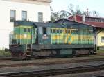 743 009-3 am 08.09.2008 im Bahnhof Liberec.