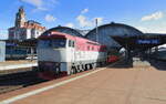 T 478 1146 als Sp 91141 zu sehen am 22.06.24 bei der Ausfahrt in Praha hl.n. Bardotte war als Sonderzug unterwegs nach Zlepy.