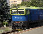 Fährt unter  Fremder Flagge -  PKP Cargo  753 712-9  hier abgestellt in Decin.