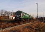 SD 753 601-4 Kohlezug am 17.12.2014 in Bahnhof Nučice.