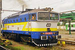 09. August 2001	Tschechien, Auf dem Bahnhof in Pilsen sah ich Lok 754 006-5 ( die „Brille“)