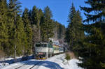 754 063 mit Os 7504 am 29.01.2017 bei Zelezna Ruda Alzbetin.