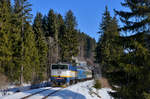 754 029 mit Os 7504 am 10.02.2017 bei Zelezna-Ruda.