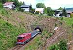 754 066-9 mit dem Sp 1965 zu sehen am 26.06.17 in Železná Ruda centrum.