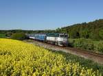 Die 754 074 mit einem Os nach Domažlice am  06.05.2018 unterwegs bei Milavče.