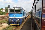 CD 754 062-8 fährt am 09.August 2019 als R 665  Rozmberk  (Plzen hl.n.