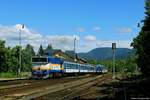 754.019 mit den Os 3136 in Frenštát pod Radhoštěm, 06.06.2020