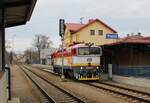 754 012-3 war am 28.12.23 beim umsetzen in Třebíč zu sehen.