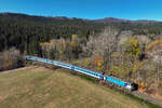 Der R 763  Berounka  von Železná Ruda-Alžbětín nach Praha hl.n.