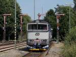 Die 754 060 am 15.08.2009 bei einer Rangierfahrt in Furth im Wald.