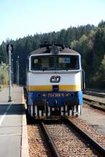 754 006 im Bf elezn Ruda-Albětn (Bhmisch Eisenstein) am 26.09.2009.