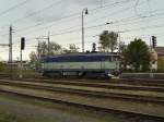 Die 754 060 am 03.10.2008 bei einer Rangierfahrt im Pilsener Hbf.