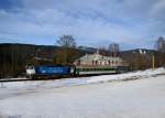 754 046 mit Os 7504 am 01.01.2013 in Bhmisch Eisenstein Stadt.