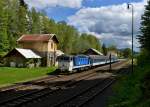 754 026 mit Os 38561 am 20.05.2013 bei der Ausfahrt in Spicak.