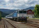 754 046 mit einem Os am 11.08.2013 in Bayerisch Eisenstein.