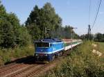 Die 754 041 mit einem R nach Bayerisch Eisenstein am 17.08.2013 unterwegs bei Janovice.