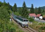 754 074 mit einem R nach Bayerisch Eisenstein am 16.08.2013 bei elezn Ruda-Albětn.