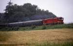 T 4784068 war am 25.6.1988 um 10.10 Uhr bei Kuks mit einem Personenzug nach Liberec   unterwegs.