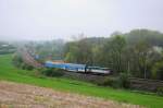 754 043 mit Os 5905 von Kolín nach Havlíčkův Brod am 29.04.2013 bei Třebešice