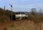 754 074 mit einem Os nach Pilsen am 01.03.2014 am Esig von Nyrsko.