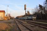 754 063-6 hier in Vejprnice mit dem Os 7414 nach Domažlice am 30.12.15.