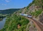 754 031 mit einem Os am 22.08.2015 bei Petrov u Prahy.