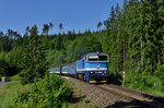 754 009 mit R 775 am 07.06.2016 bei Zelezna Ruda Alzbetin.