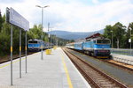 754 041-2 und 754 006-5 CD in Železná Ruda (Eisenstein) am 18.08.2016.