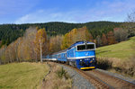 754 064 mit Sp 1962 am 05.11.2016 bei Hojsova Stráž-Brčálník.