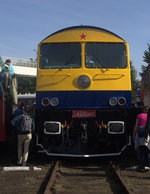 Auch T499 0002 hat sich in Cheb zum Tag der nationalen Eisenbahn in Positur gestellt, um sich begutachten zu lassen. 24.09.2016, 11:58 Uhr