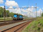 771 182 war am 29.05.21 in Cheb zu sehen. Die Lok war in Cheb für den Rangierdienst eingesetzt.