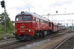 CSD T679 1600 (CD 90 54 3 781 600-2) fährt am 22.September 2018 mit dem Pn 54775 (Ceske Budejovice s.n. - Horni Dvoriste) aus dem Bahnhof Kaplice.