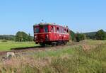 Am 24.08.24 übernahm M 131 1515 die planmäßigen Züge zwischen Aš město und Aš sowie nach Hranice v Čechách. Hier ist M 131 1515 als OS 17222 in Hranice v Čechách zu sehen.