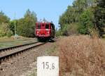 Am 24.08.24 übernahm M 131 1515 die planmäßigen Züge zwischen Aš město und Aš sowie nach Hranice v Čechách. Hier ist M 131 1515 als OS 17223 in Hranice v Čechách zu sehen.