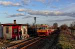 809 534-1 mit den MOs 9704 an der Blockstelle bei Slaný 29.01.2015