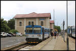 Ankunft unserer Brotbüchse 809057-3 aus Mlada Boleslav im Bahnhof Neratovice am 6.6.2024 um 15.38 Uhr.