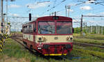 810 041 wird am 20.06.18 für die Fahrt nach Vojtanov in Cheb bereitgestellt.