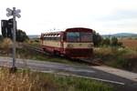 810 050 als 0s16717 (Žlutice - Rakovník) vor Lubenec zastávka am 22.07.2019.