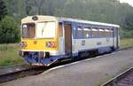 eine seltene Aufnahme von einer Brotbüchse in ODS-Lackierung; 810 423 im Juli 2006 im Bahnhof Kořenov